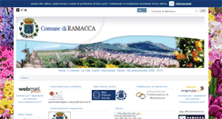 Desktop Screenshot of comune.ramacca.ct.it